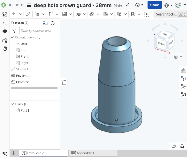 deep hole crown guard